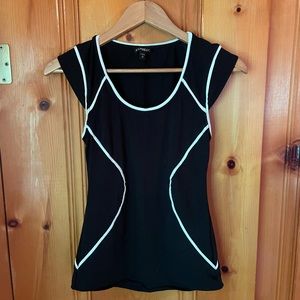 Express cap sleeve bodycon top, size XS